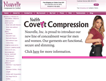 Tablet Screenshot of nouvelleinc.com